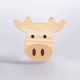 Handcrafted Pine Wood Hippo Knob